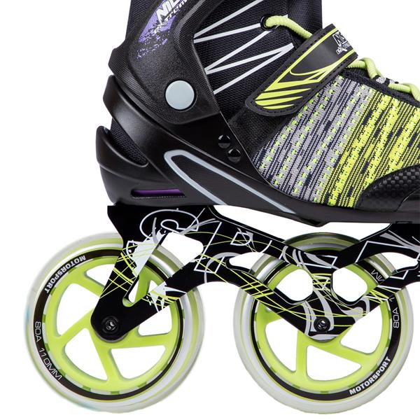 NA1206  CZARNO-ZIELONE ROLKI NILS EXTREME