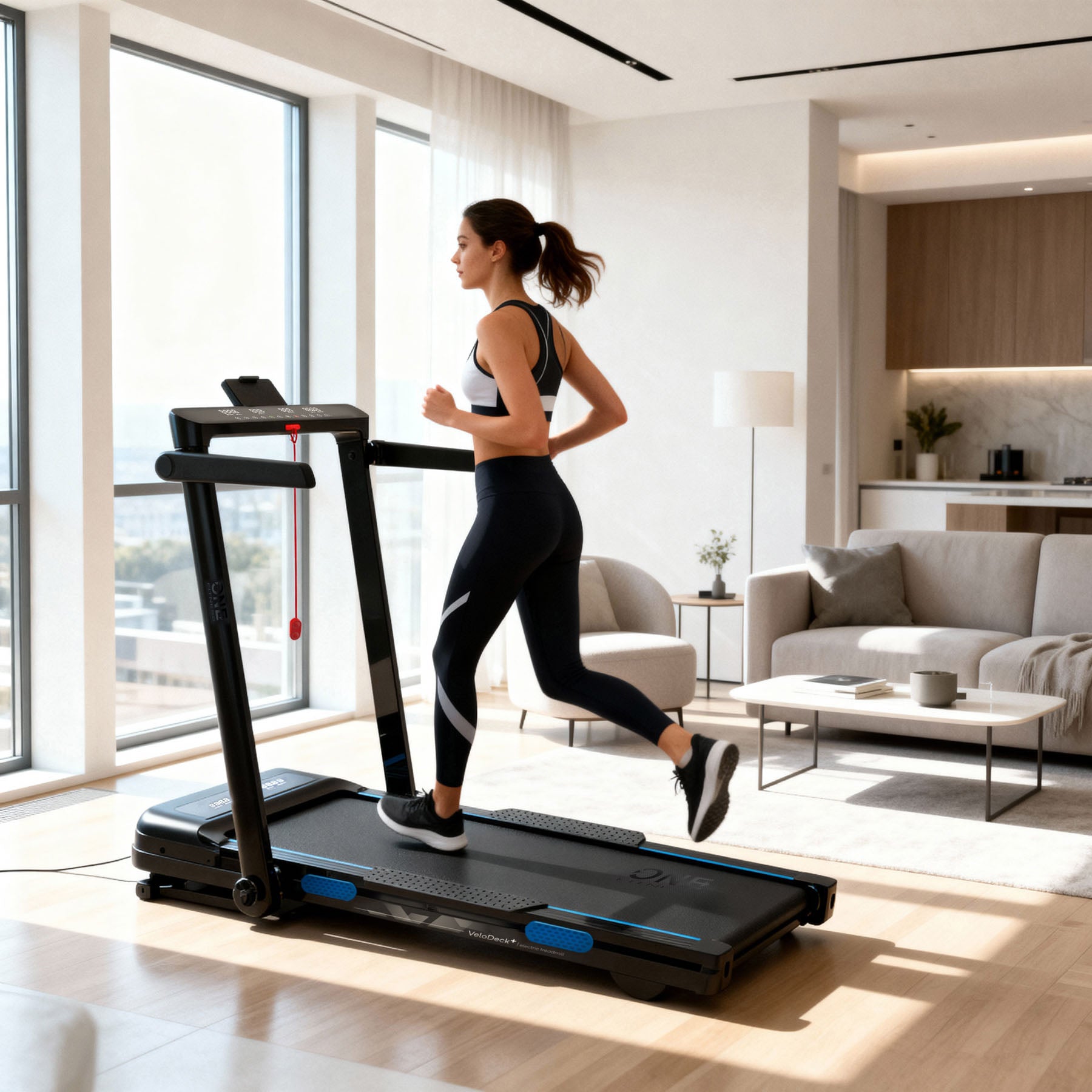 ZESTAW BE9243 BIEŻNIA ELEKTRYCZNA ONE FITNESS+KSIĄŻKA SLOW JOGGING