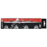ZESTAW PU 64x24 82A CZARNE N (4 szt.) + ABEC-9 (8 szt.) NILS EXTREME