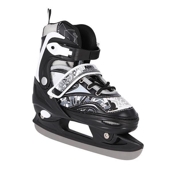 NH10927 A 2w1 BLACK ŁYŻWOROLKI Z WYM. PŁ. HOKEJOWĄ NILS EXTREME