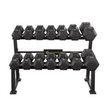 ZESTAW STR 20 STOJAK Z HANTLAMI HEX PRO 225 KG