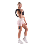Hula hop HMS HHW12 Plus Size czarne z obciążeniem i regulacją obwodu