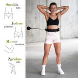 Hula hop HMS HHW12 Plus Size czarne z obciążeniem i regulacją obwodu