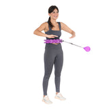 Hula hop HMS HHW12 Plus Size różowe z obciążeniem i regulacją obwodu