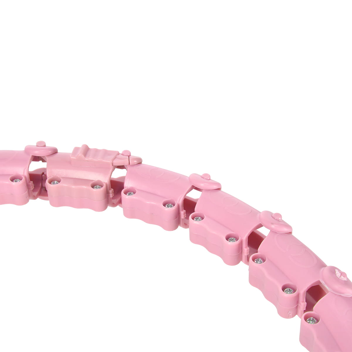 ZESTAW HULA HOP HHW02 LIGHT PINK Z WYPUSTKAMI I OBCIĄŻNIKIEM HMS + PAS BR163 BLACK