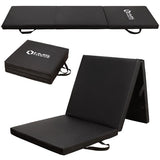 MATERAC GIMNASTYCZNY SKŁADANY 1800x600MM BLACK HMS PREMIUM MGS02