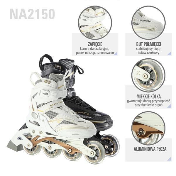 NA2150 BIAŁY ROLKI NILS EXTREME