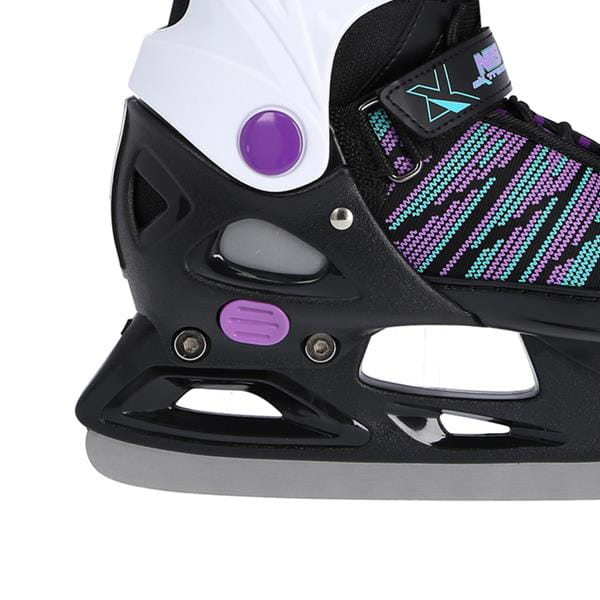 NH2255 A BLACK/VIOLET ROZM. S(33-36) ŁYŻWY HOKEJOWE NILS EXTREME