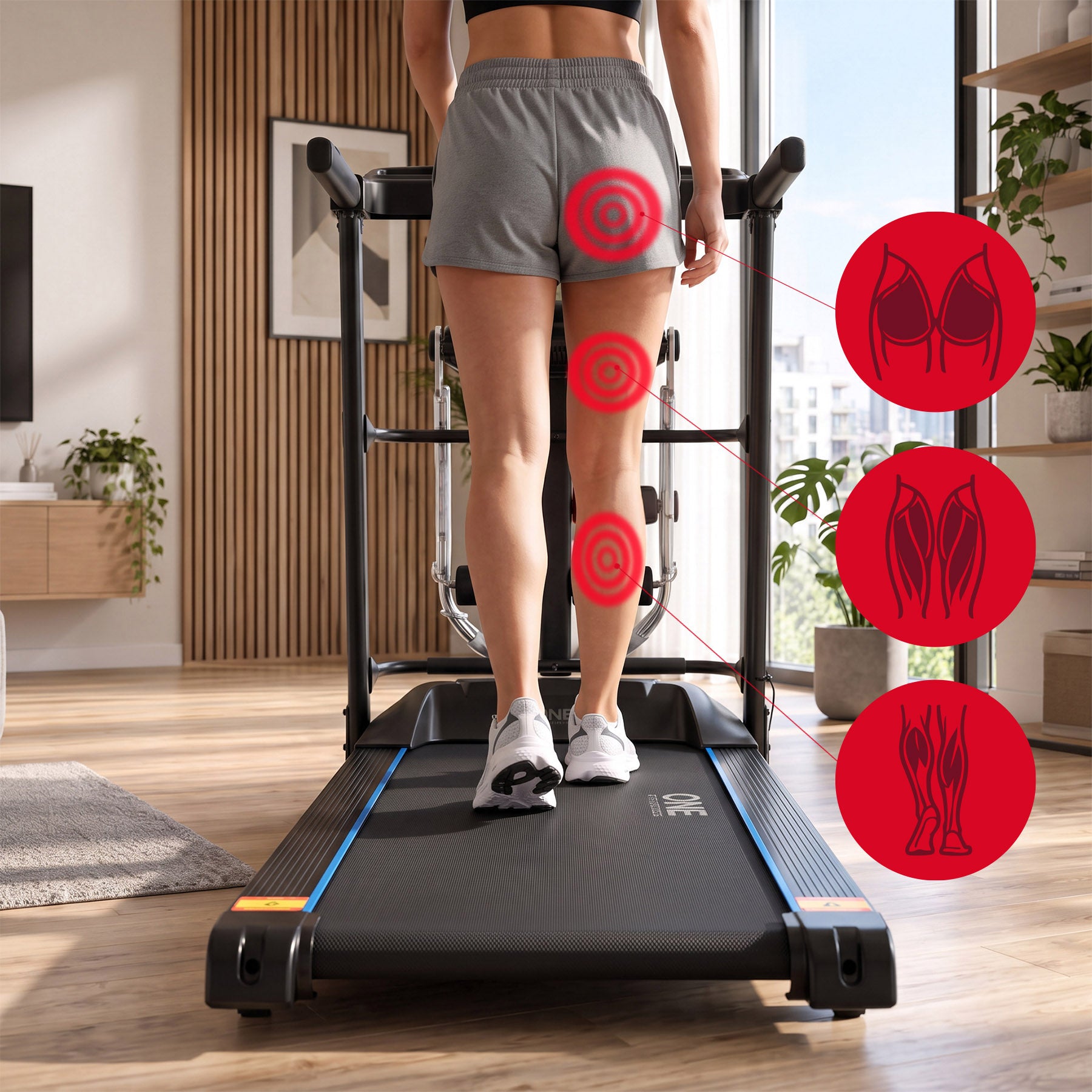 BIEŻNIA ELEKTRYCZNA Z MASAŻEREM BE4540 ONE FITNESS