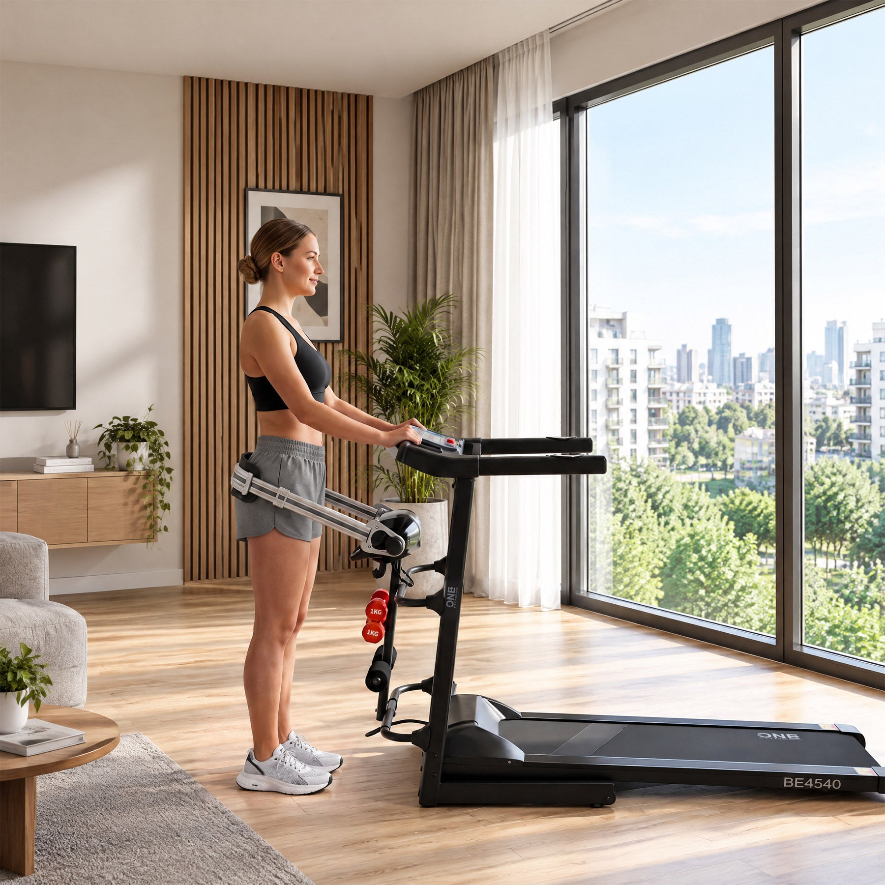 BIEŻNIA ELEKTRYCZNA Z MASAŻEREM BE4540 ONE FITNESS
