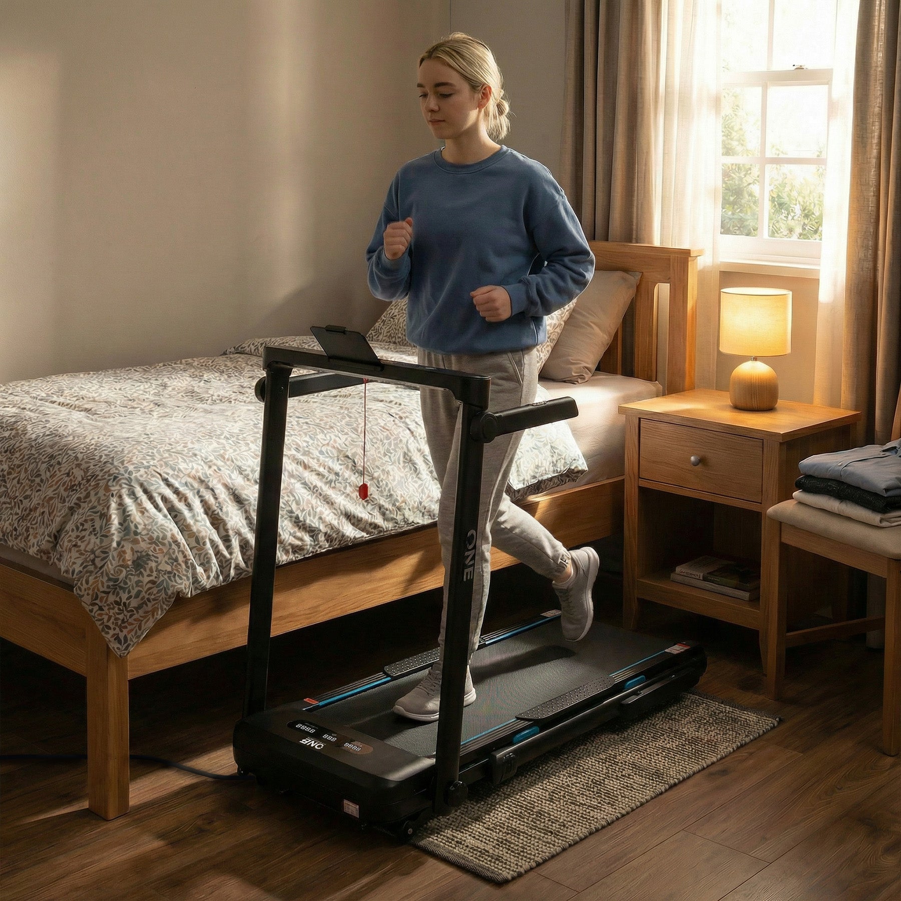Bieżnia elektryczna One Fitness BE9242 – składana do domu