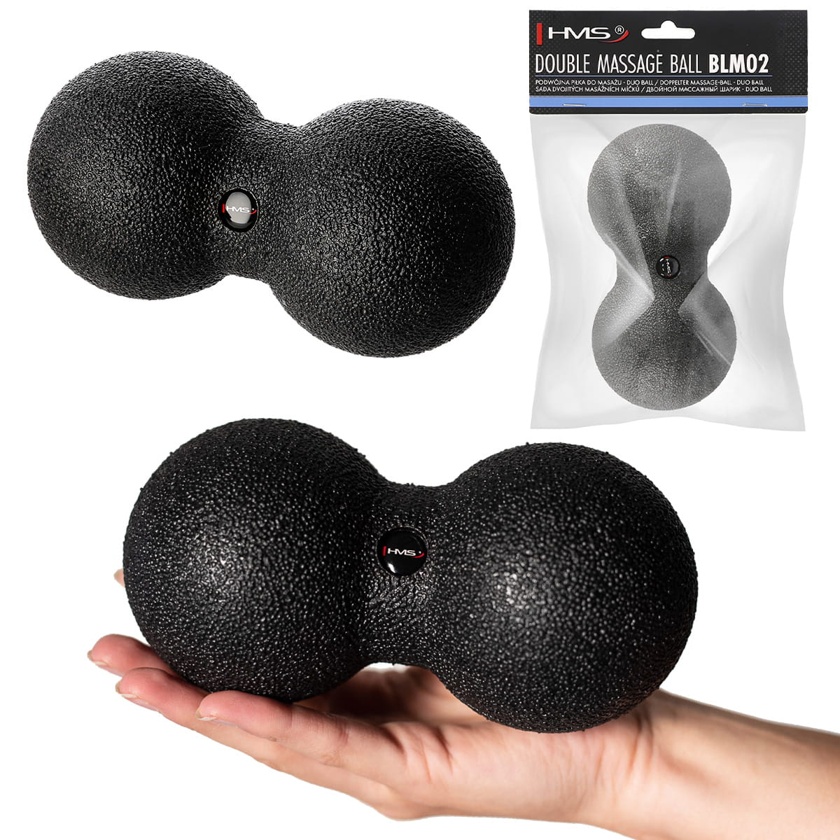 BLM02 8*16CM PODWÓJNA PIŁKA DO MASAŻU/ DUO BALL HMS