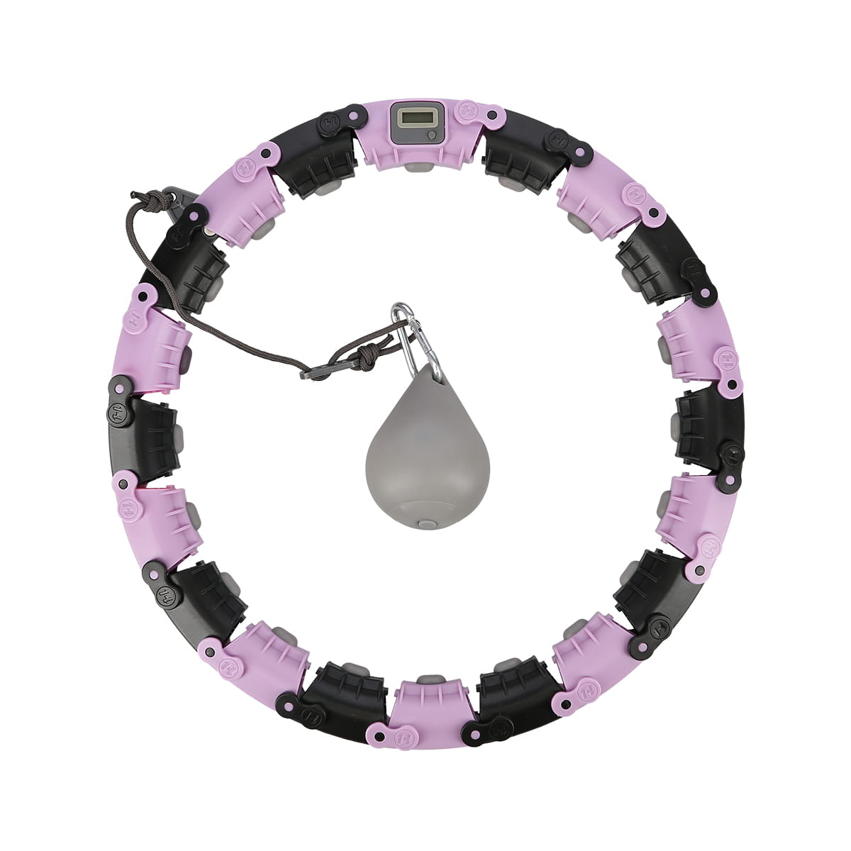 Hula hop FH04 violet/black z obciążeniem i licznikiem