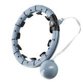 HULA HOP Z OBCIĄŻNIKIEM I LICZNIKIEM FH07 GRAY PLUS SIZE
