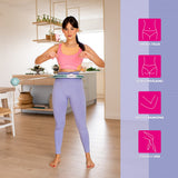 ZESTAW REGULOWANY HULA HOP PLUS SIZE FH07 MINT Z OBCIĄŻNIKEIM I LICZNIKIEM + PAS BR125