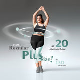 ZESTAW REGULOWANY HULA HOP PLUS SIZE FH07 MINT Z OBCIĄŻNIKEIM I LICZNIKIEM + PAS BR125