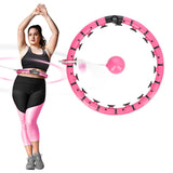 HULA HOP Z OBCIĄŻNIKIEM I LICZNIKIEM FH07 PINK PLUS SIZE