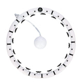 ZESTAW REGULOWANY HULA HOP PLUS SIZE FH07 WHITE Z OBCIĄŻNIKEIM I LICZNIKIEM + PAS BR125