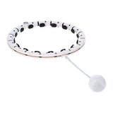 ZESTAW REGULOWANY HULA HOP PLUS SIZE FH07 WHITE Z OBCIĄŻNIKEIM I LICZNIKIEM + PAS BR125
