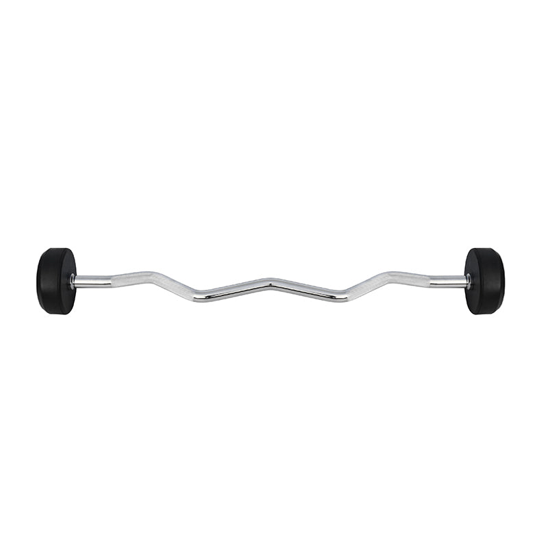 Sztanga Łamana Stała HMS GSL 25 kg Gumowana Gryf Radełkowany 119 cm 30 mm Outlet