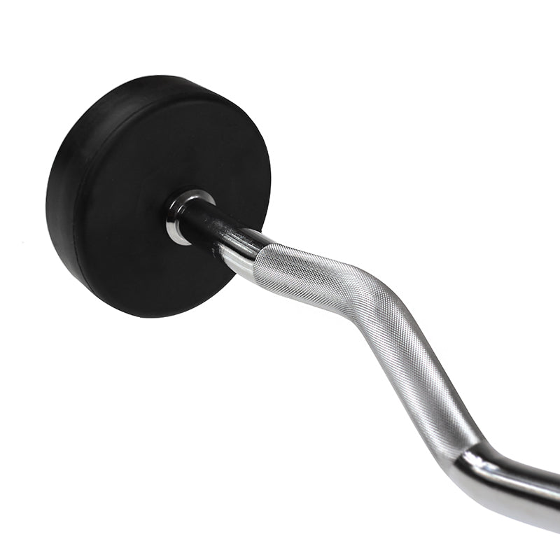 Sztanga Łamana Stała HMS GSL 25 kg Gumowana Gryf Radełkowany 119 cm 30 mm Outlet