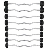 Sztanga Łamana Stała HMS GSL 25 kg Gumowana Gryf Radełkowany 119 cm 30 mm Outlet