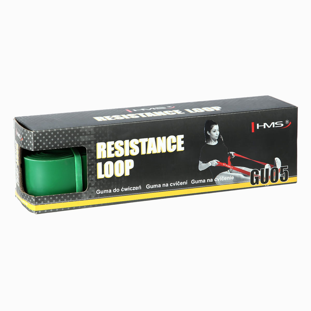 GUMA DO ĆWICZEŃ GU05 GREEN 45 x 4.5 x 2080 MM HMS