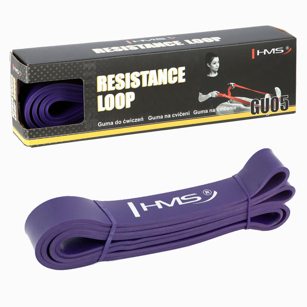 GUMA DO ĆWICZEŃ GU05 PURPLE 32 x 4.5 x 2080 MM HMS