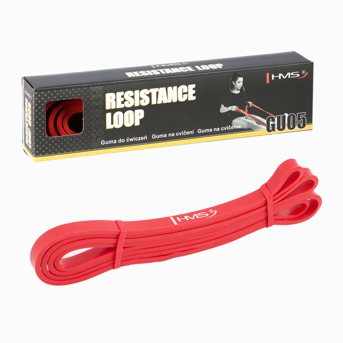 GUMA DO ĆWICZEŃ GU05 RED 13 x 4.5 x 2080 MM HMS