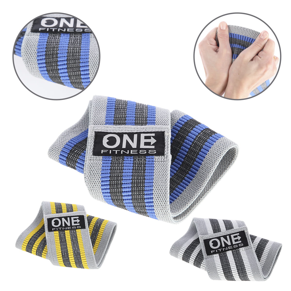 GUMY DO ĆWICZEŃ ONE FITNESS HB001 SET 3w1