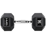 HANTEL ŻELIWNY HMS HEX PRO 14 KG OUTLET