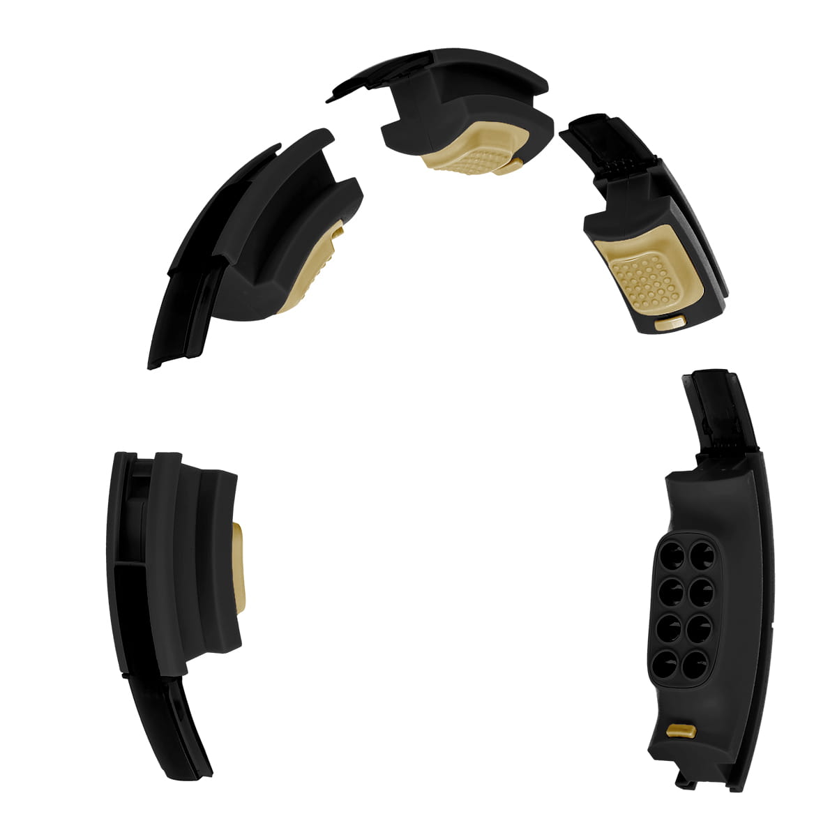 ZESTAW HULA HOP MAGNETYCZNY BLACK HHM13 Z LICZNIKIEM HMS + PAS WYSZCZUPLAJĄCY BR163 BLACK