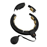 HULA HOP BLACK/GOLD Z MAGNESAMI I OBCIĄŻNIKIEM + LICZNIK HHM13  HMS