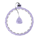 ZESTAW HULA HOP MAGNETYCZNY VIOLET HHM14 Z LICZNIKIEM HMS + PAS WYSZCZUPLAJĄCY BR163