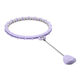 ZESTAW HULA HOP MAGNETYCZNY VIOLET HHM14 Z LICZNIKIEM HMS + PAS WYSZCZUPLAJĄCY BR163