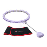 ZESTAW HULA HOP MAGNETYCZNY VIOLET HHM14 Z LICZNIKIEM HMS + PAS WYSZCZUPLAJĄCY BR163