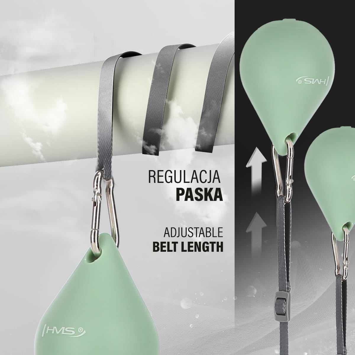 HULA HOP GREEN Z MAGNESEM I OBCIĄŻNIKIEM + LICZNIK HMS HHM15