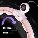 HULA HOP PINK Z MAGNESEM I OBCIĄŻNIKIEM + LICZNIK HMS HHM15