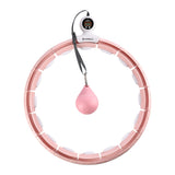 ZESTAW HULA HOP MAGNETYCZNY PINK HHM15 Z LICZNIKIEM HMS + PAS BR163 BLACK PLUS SIZE