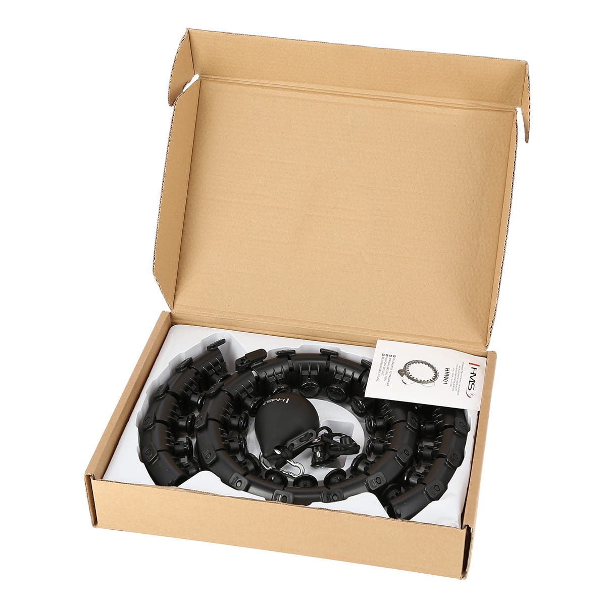 ZESTAW HULA HOP HHW01 BLACK Z WYPUSTKAMI I OBCIĄŻNIKIEM HMS + PAS BR163 RED