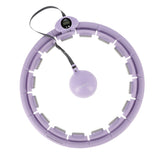 HULA HOP Z WYPUSTKAMI I OBCIĄŻNIKIEM + LICZNIK HMS HHW09 VIOLET