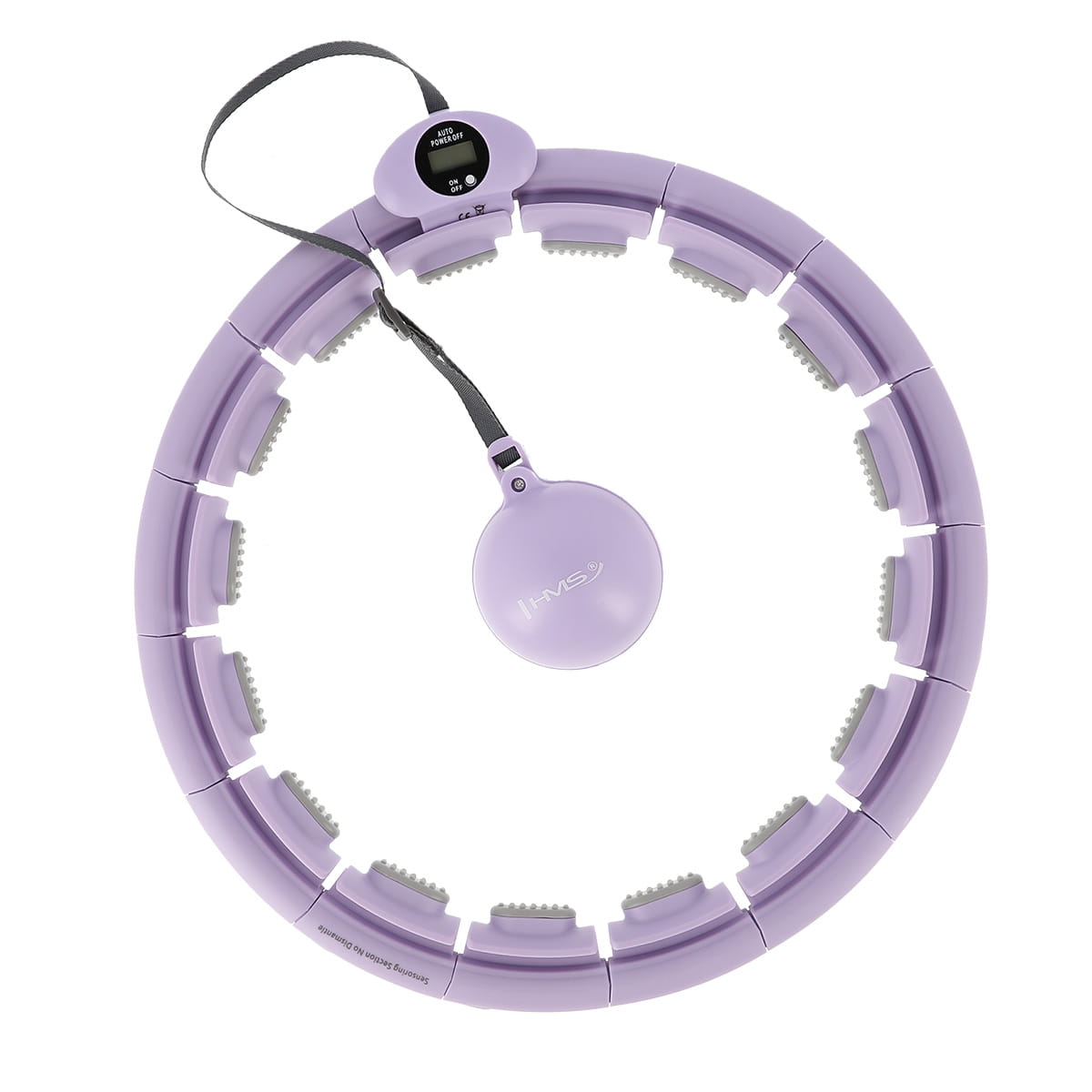 ZESTAW HULA HOP HHW09 VIOLET Z PIŁKĄ GRAWITACYJNĄ I LICZNIKIEM HMS + PAS BR163