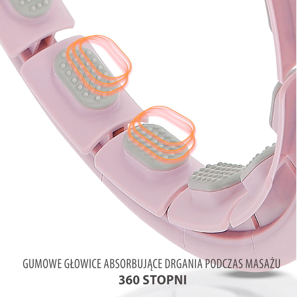 HULA HOP Z WYPUSTKAMI I OBCIĄŻNIKIEM + LICZNIK HMS HHW09 PINK