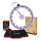 ZESTAW HULA HOP HHW09 VIOLET Z PIŁKĄ GRAWITACYJNĄ I LICZNIKIEM HMS + PAS BR163