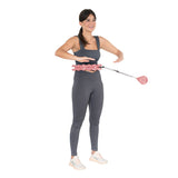 HULA HOP PINK Z WYPUSTKAMI I OBCIĄŻNIKIEM HMS HHW12 PLUS SIZE
