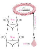 HULA HOP PINK Z WYPUSTKAMI I OBCIĄŻNIKIEM HMS HHW12 PLUS SIZE