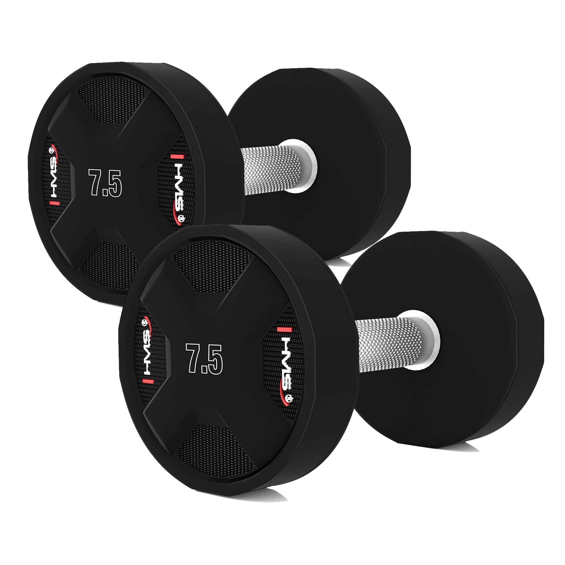 HPC SET ZESTAW HANTLI POLIURETANOWYCH  2 x 2.5 - 25 KG CPU - 275 KG HMS