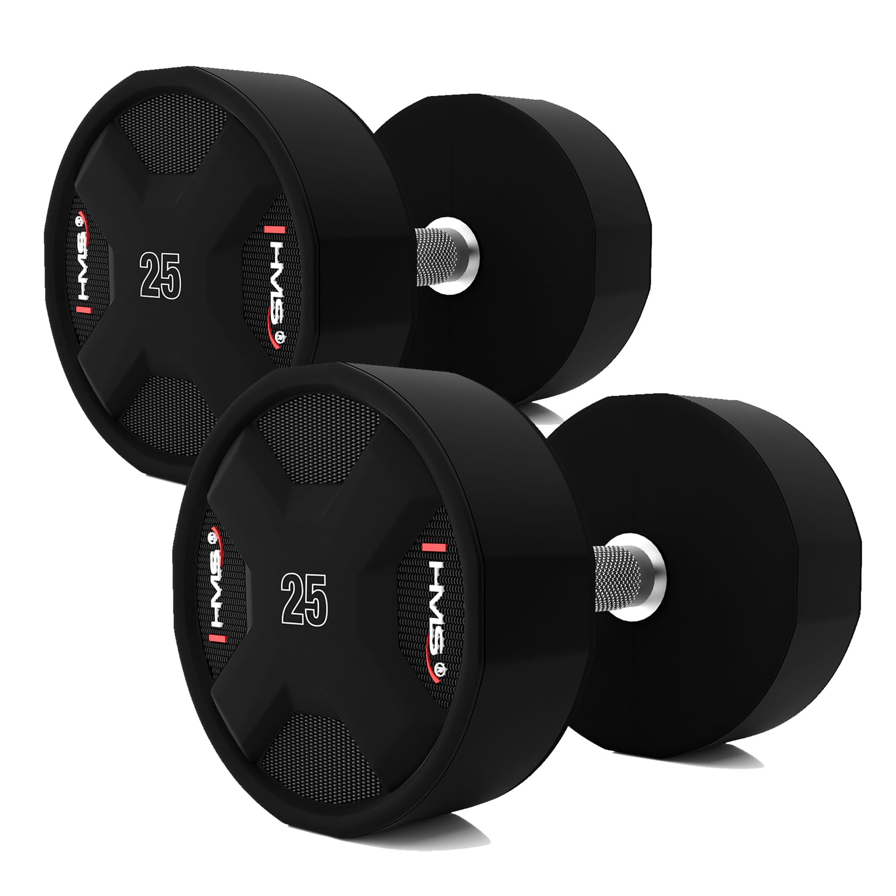 HPC SET ZESTAW HANTLI POLIURETANOWYCH  2 x 2.5 - 25 KG CPU - 275 KG HMS