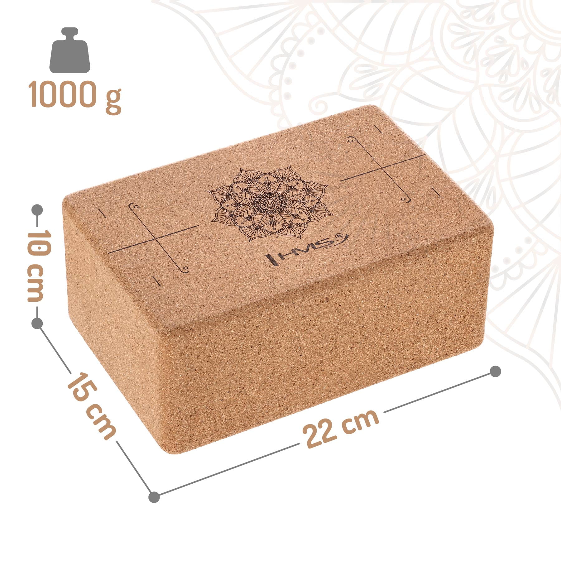 KOSTKA DO JOGI CORK HMS KJ02