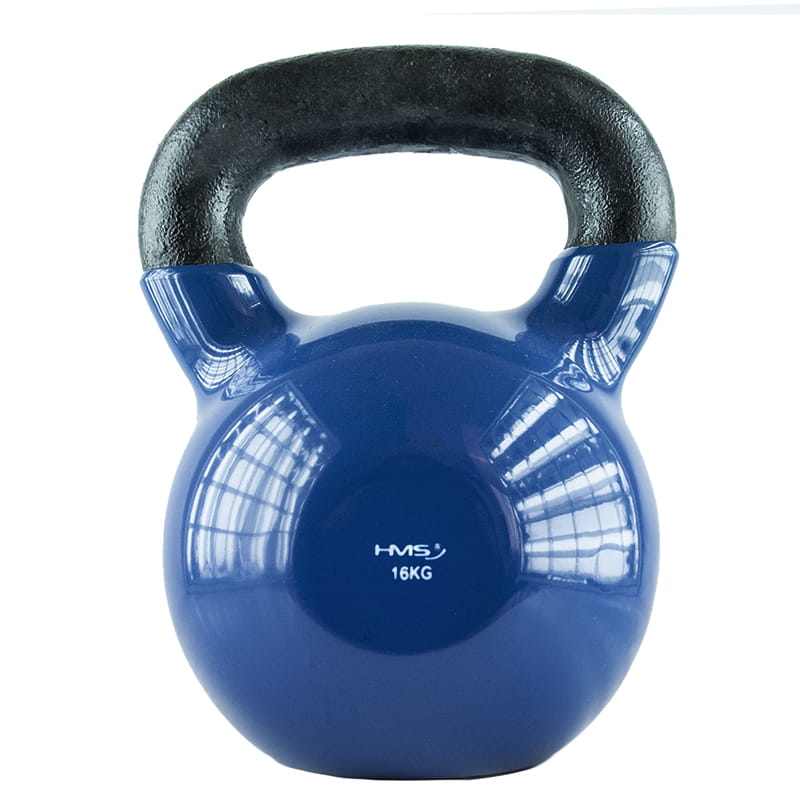 KNV BLUE KETTLEBELL ŻELIWNY POKRYTY WINYLEM HMS